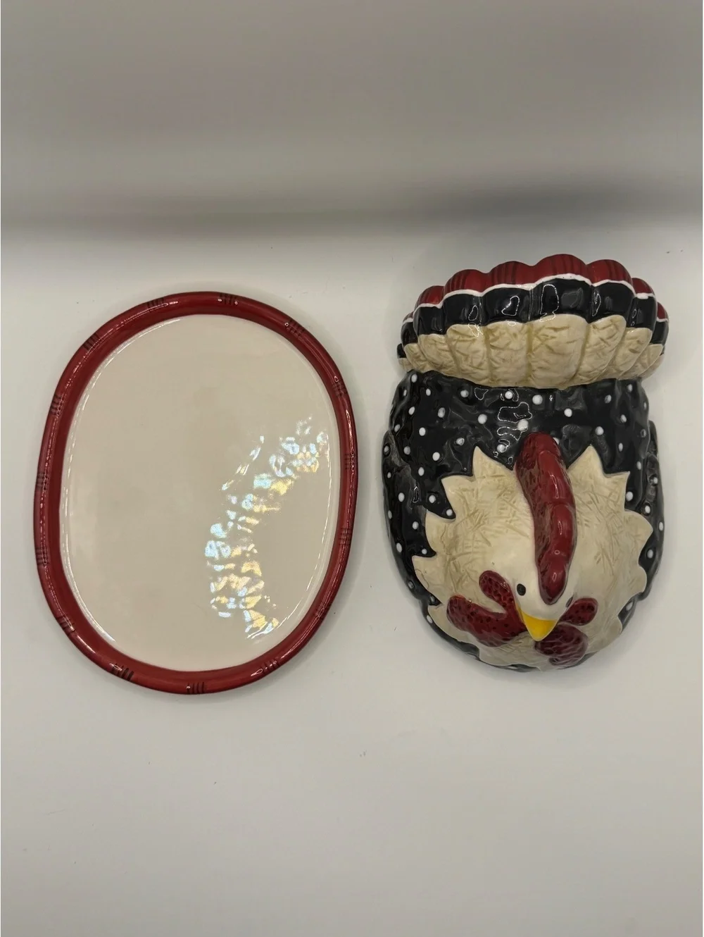 Price and Plympton Ceramic Chicken Covered Dish with Base